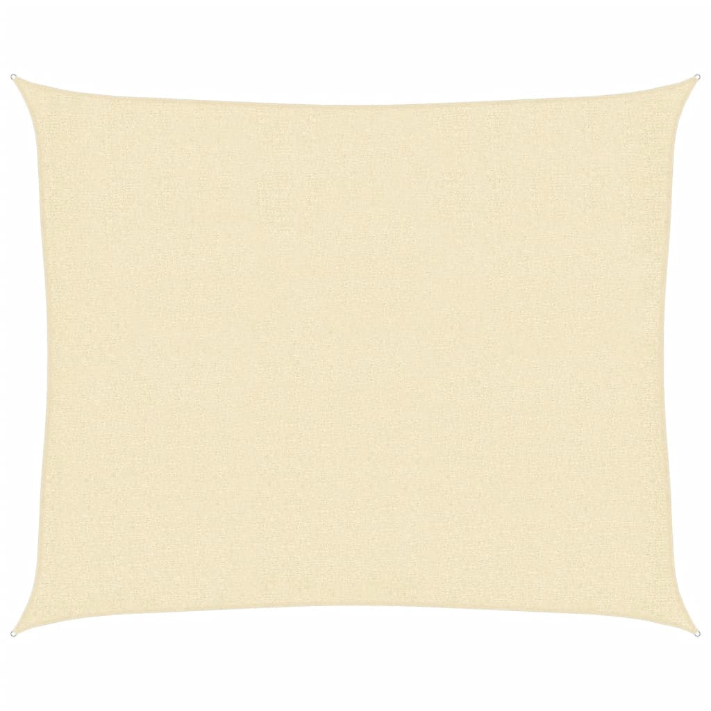 Sunshade Sail 160 g/m² Cream 2.5x3 m HDPE
