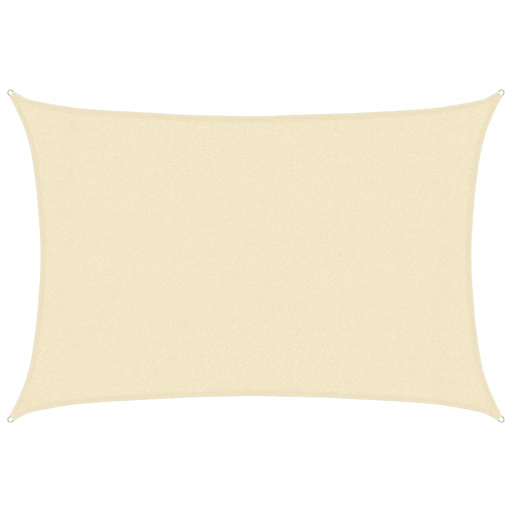 Sunshade Sail 160 g/m² Cream 3x4 m HDPE