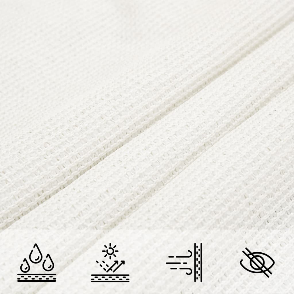 Sunshade Sail 160 g/m² White 2.5x4 m HDPE