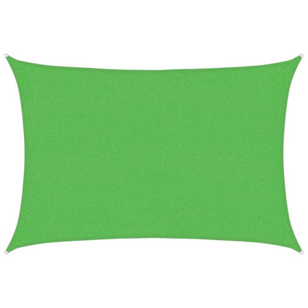 Sunshade Sail 160 g/m² Light Green 2x2.5 m HDPE