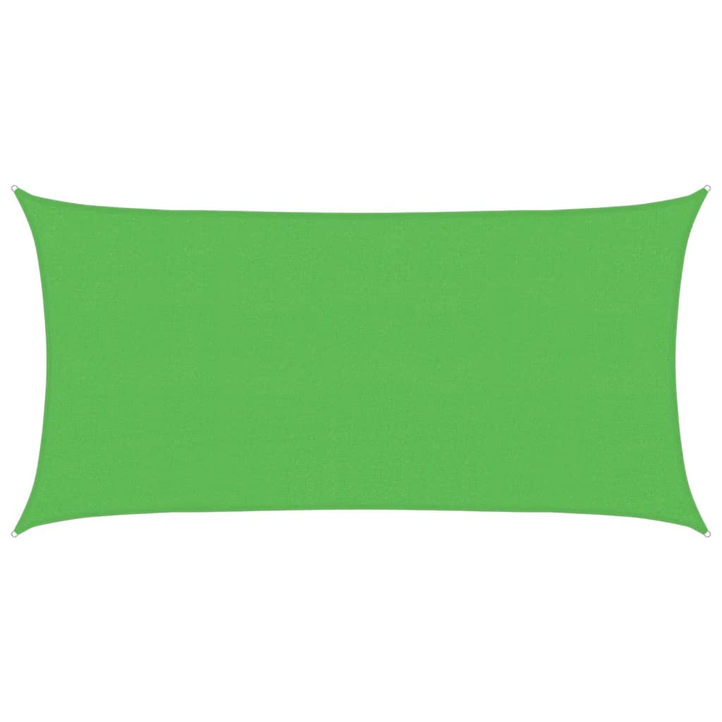 Sunshade Sail 160 g/m² Light Green 2.5x4.5 m HDPE