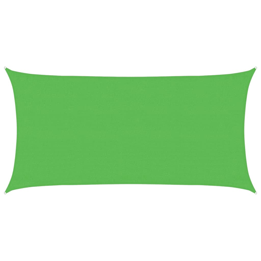 Sunshade Sail 160 g/m² Light Green 3x6 m HDPE