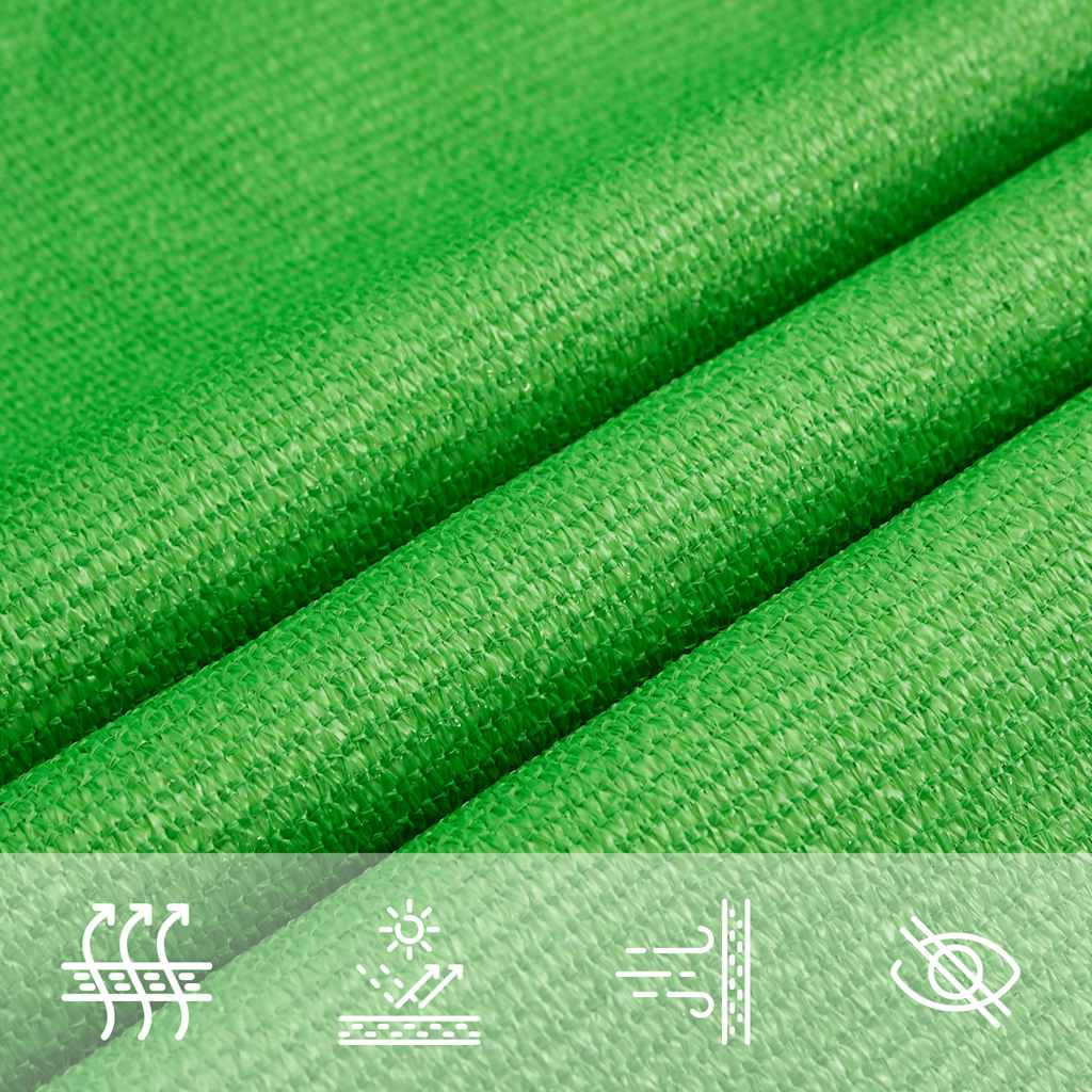 Sunshade Sail 160 g/m² Trapezium Light Green 4/5x4 m HDPE