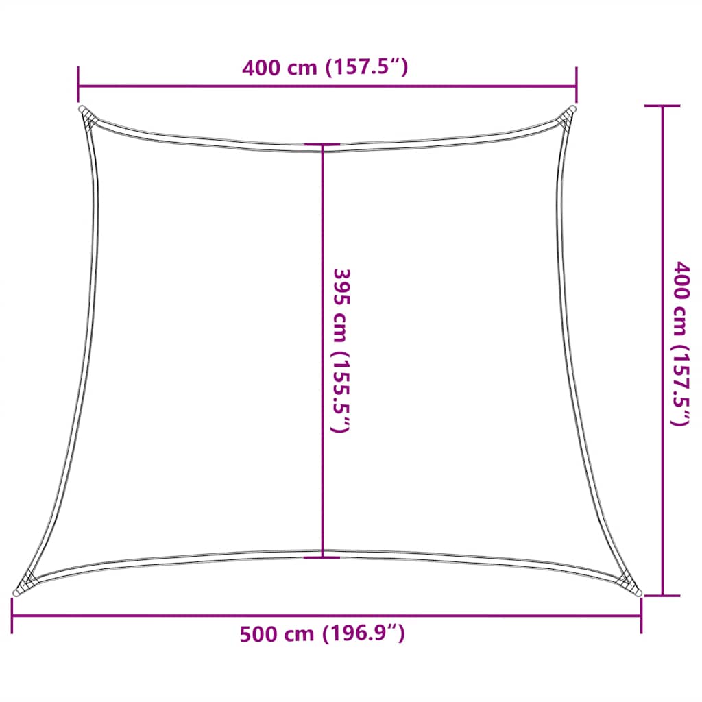 Sunshade Sail 160 g/m² Trapezium Light Green 4/5x4 m HDPE