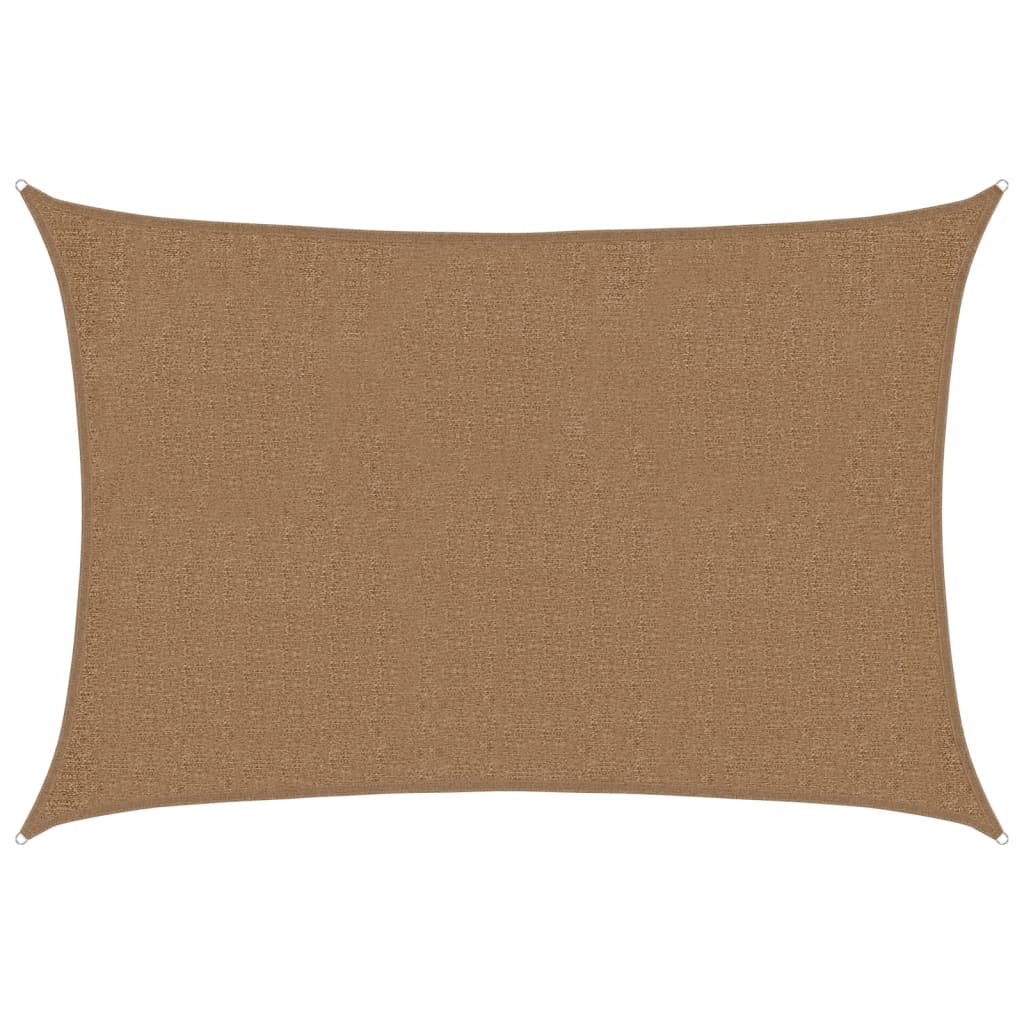 Sunshade Sail 160 g/m² Taupe 2x3 m HDPE