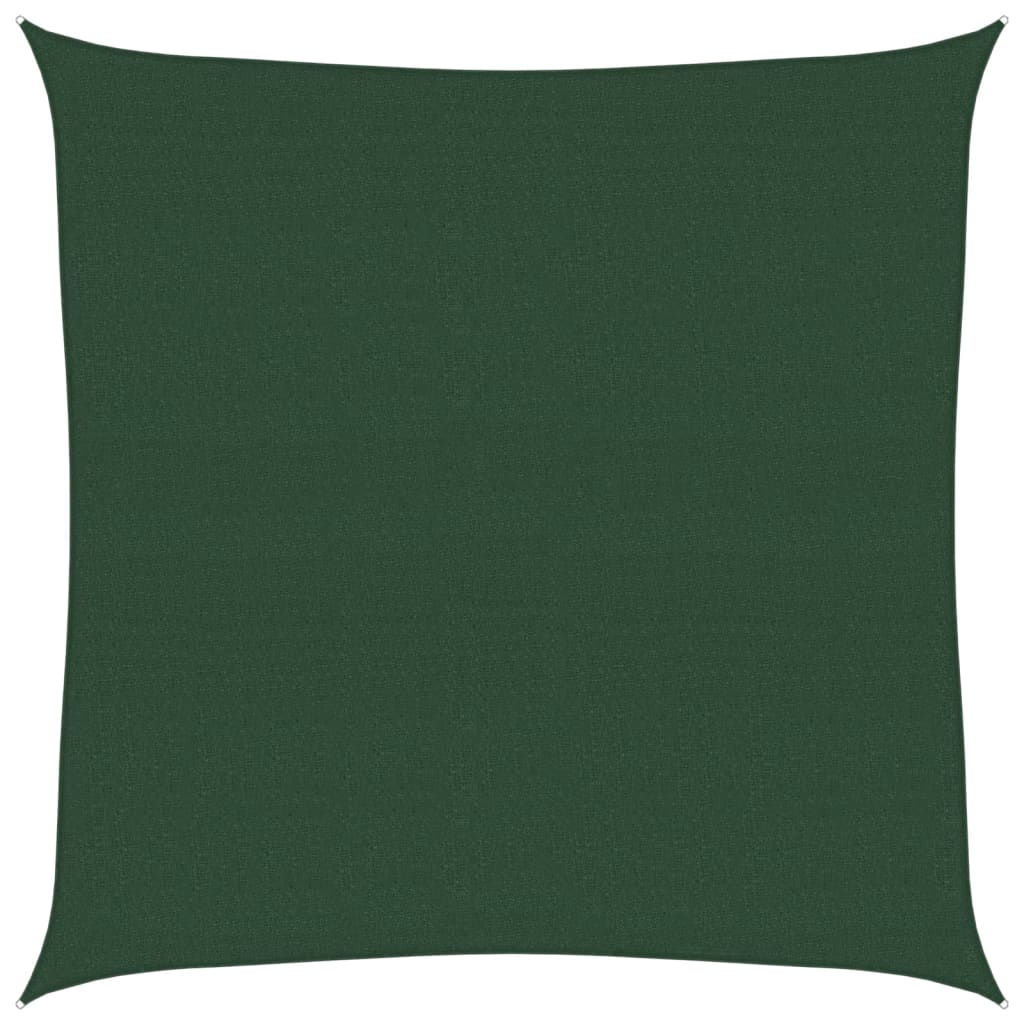 Sunshade Sail 160 g/m² Dark Green 4x4 m HDPE