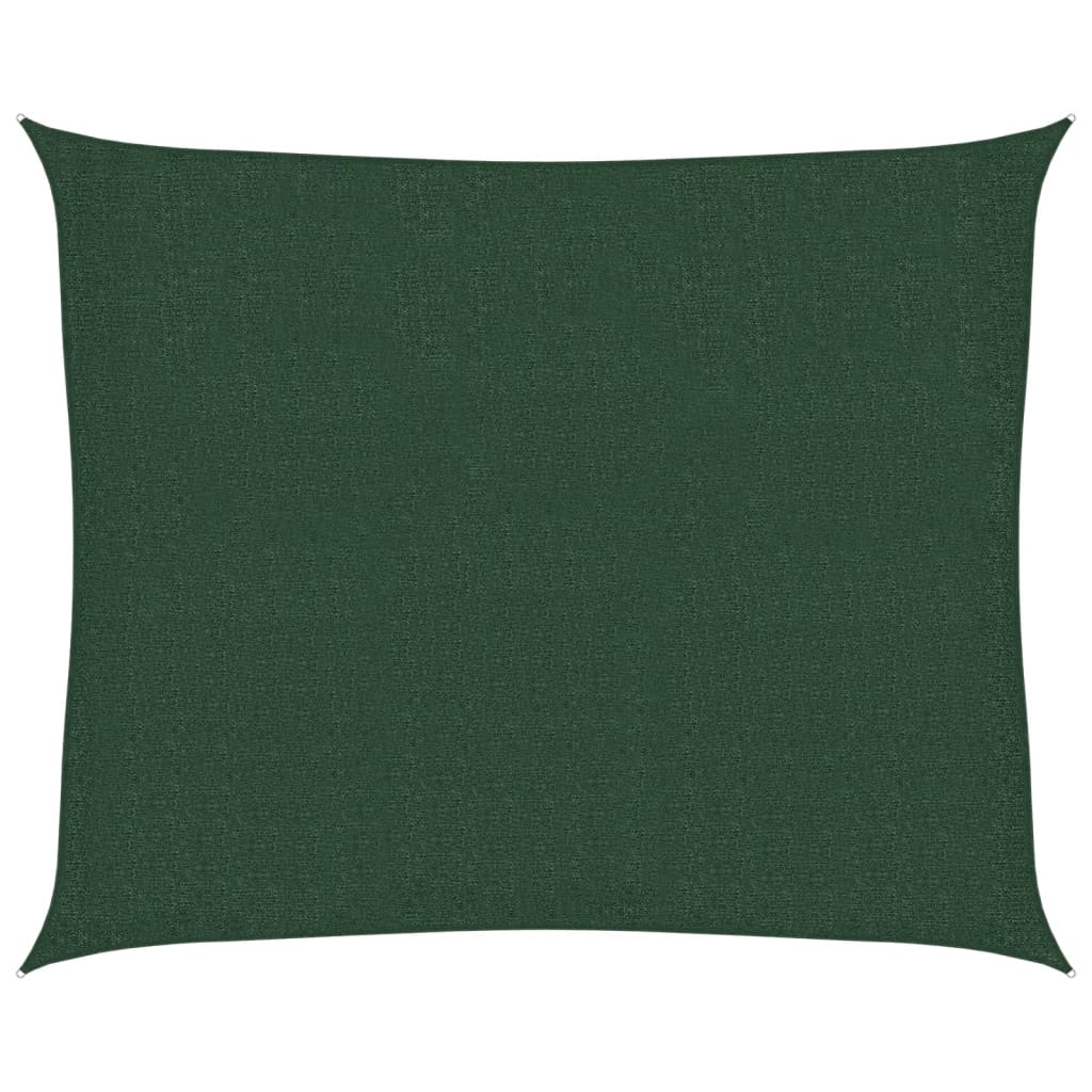 Sunshade Sail 160 g/m² Dark Green 2.5x3 m HDPE