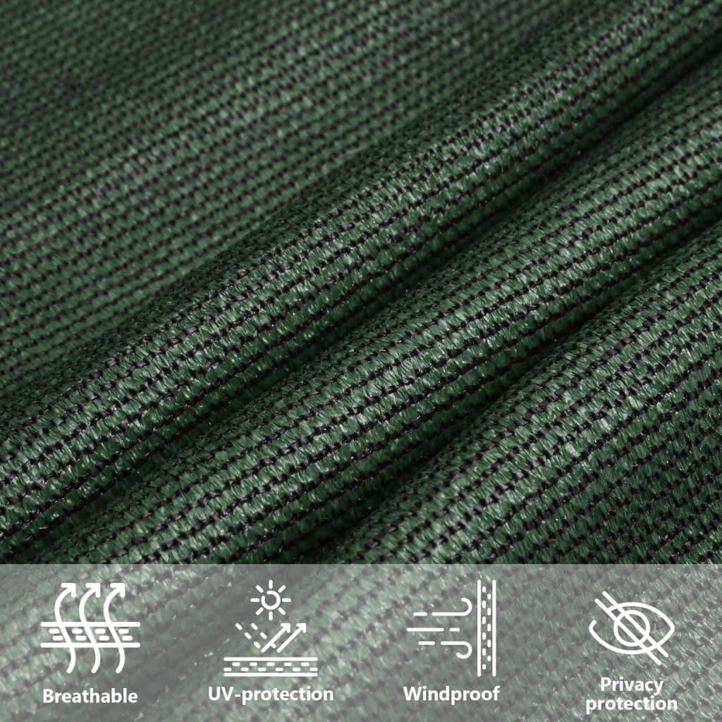 Sunshade Sail 160 g/m² Dark Green 3x4.5 m HDPE