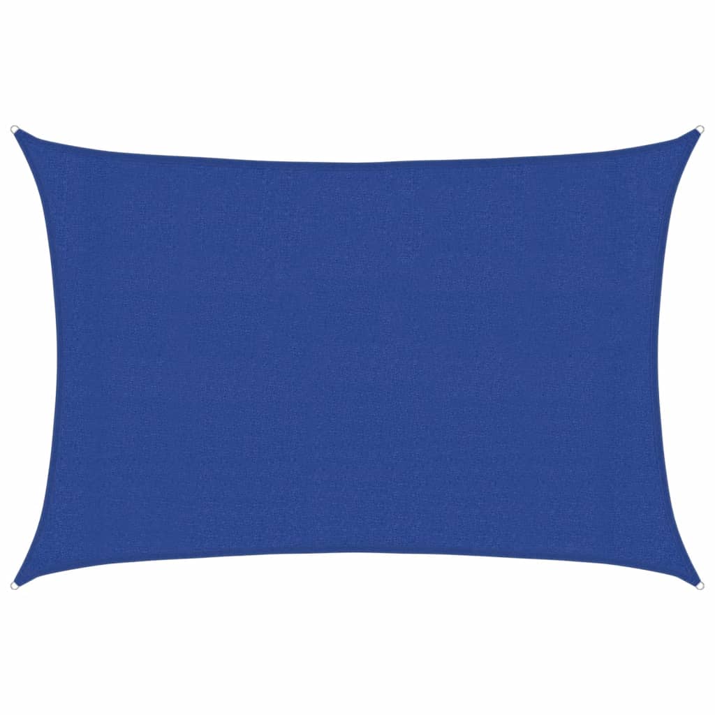 Sunshade Sail 160 g/m² Rectangular Blue 3x4.5 m HDPE