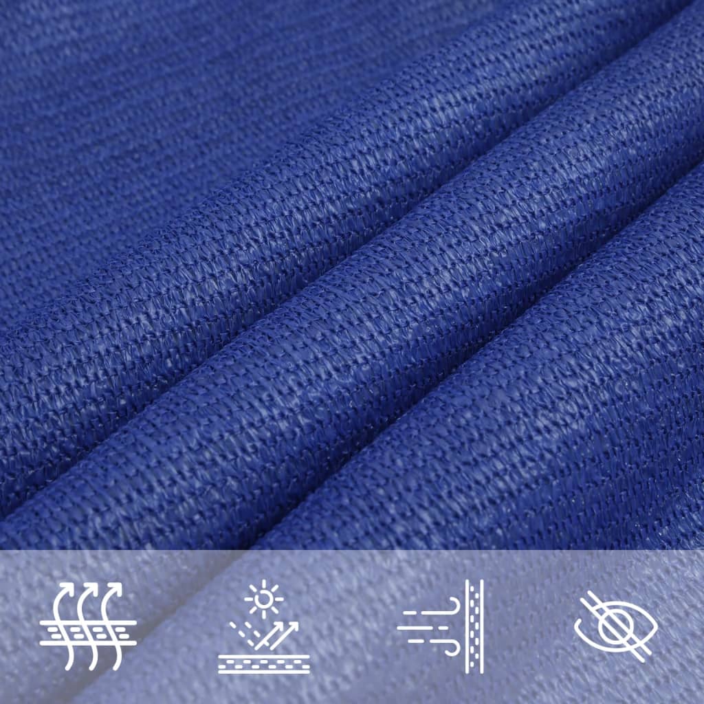 Sunshade Sail 160 g/m² Rectangular Blue 3x5 m HDPE