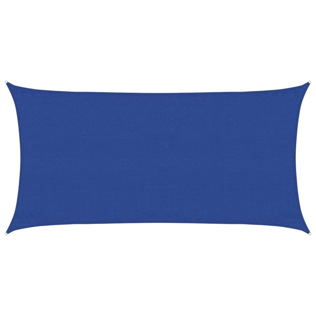 Sunshade Sail 160 g/m² Rectangular Blue 3x6 m HDPE