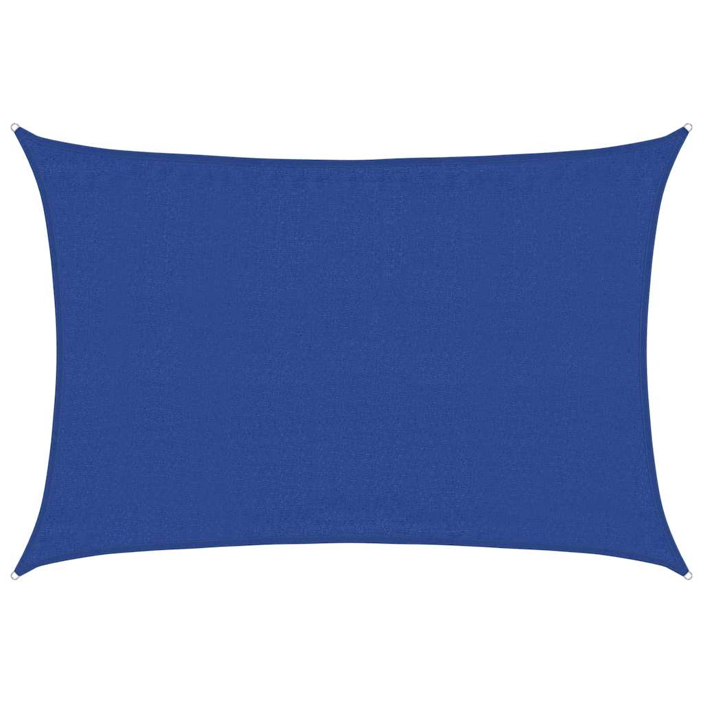 Sunshade Sail 160 g/m² Rectangular Blue 3.5x4.5 m HDPE