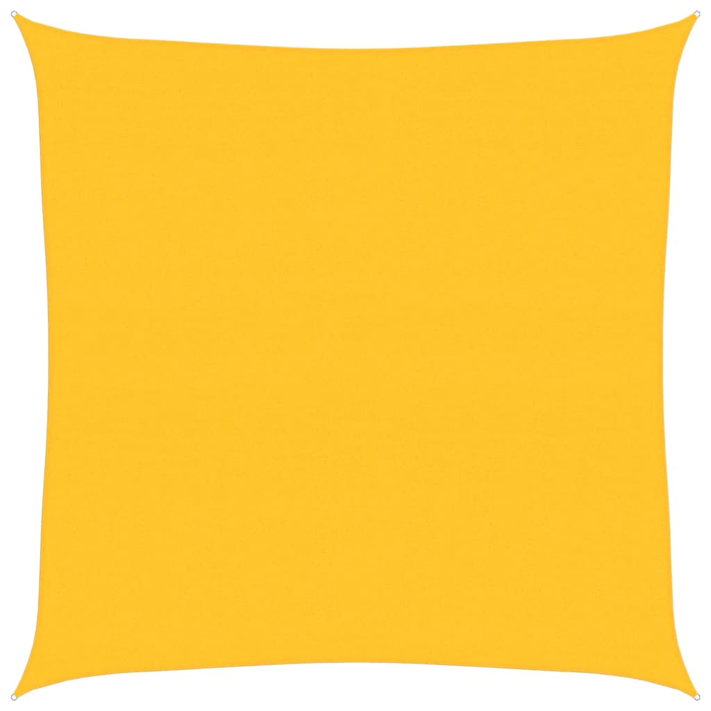Sunshade Sail 160 g/m² Square Yellow 6x6 m HDPE