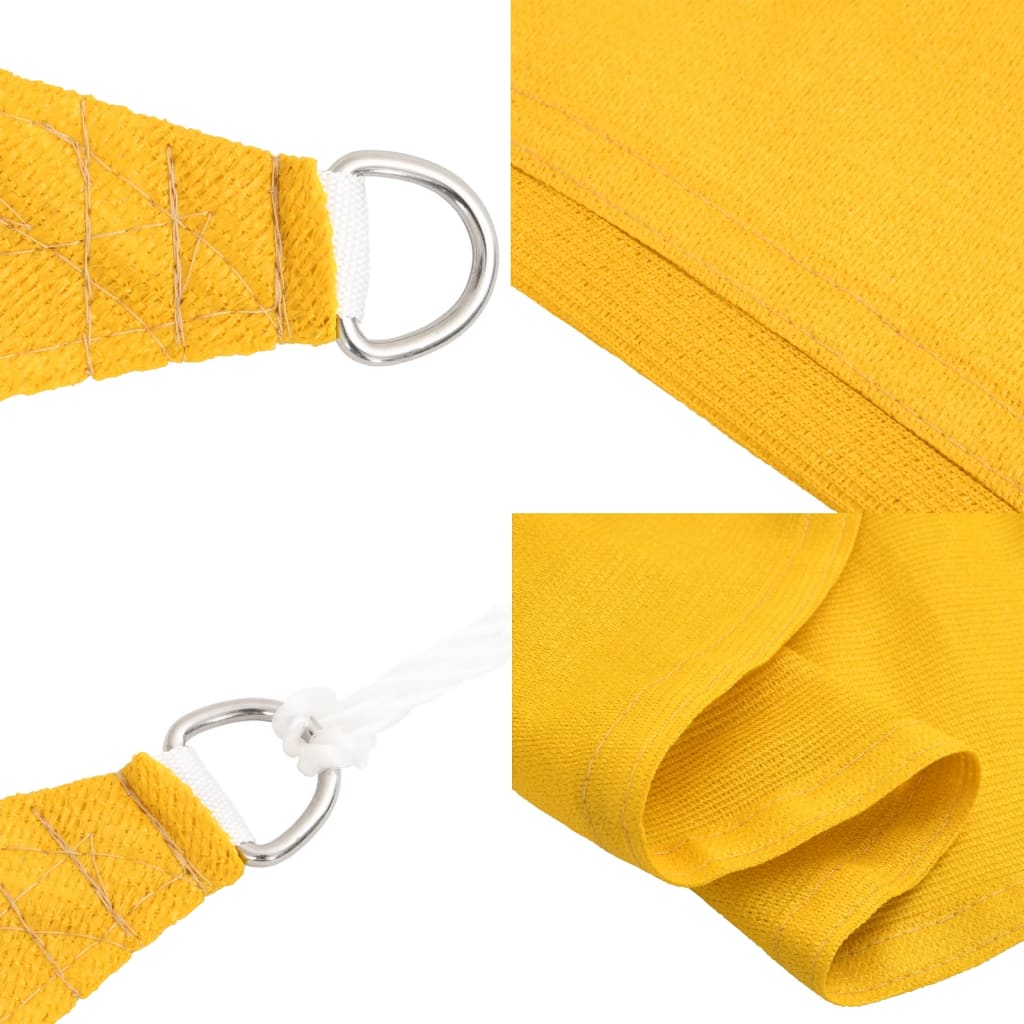 Sunshade Sail 160 g/m² Rectangular Yellow 2x4.5 m HDPE