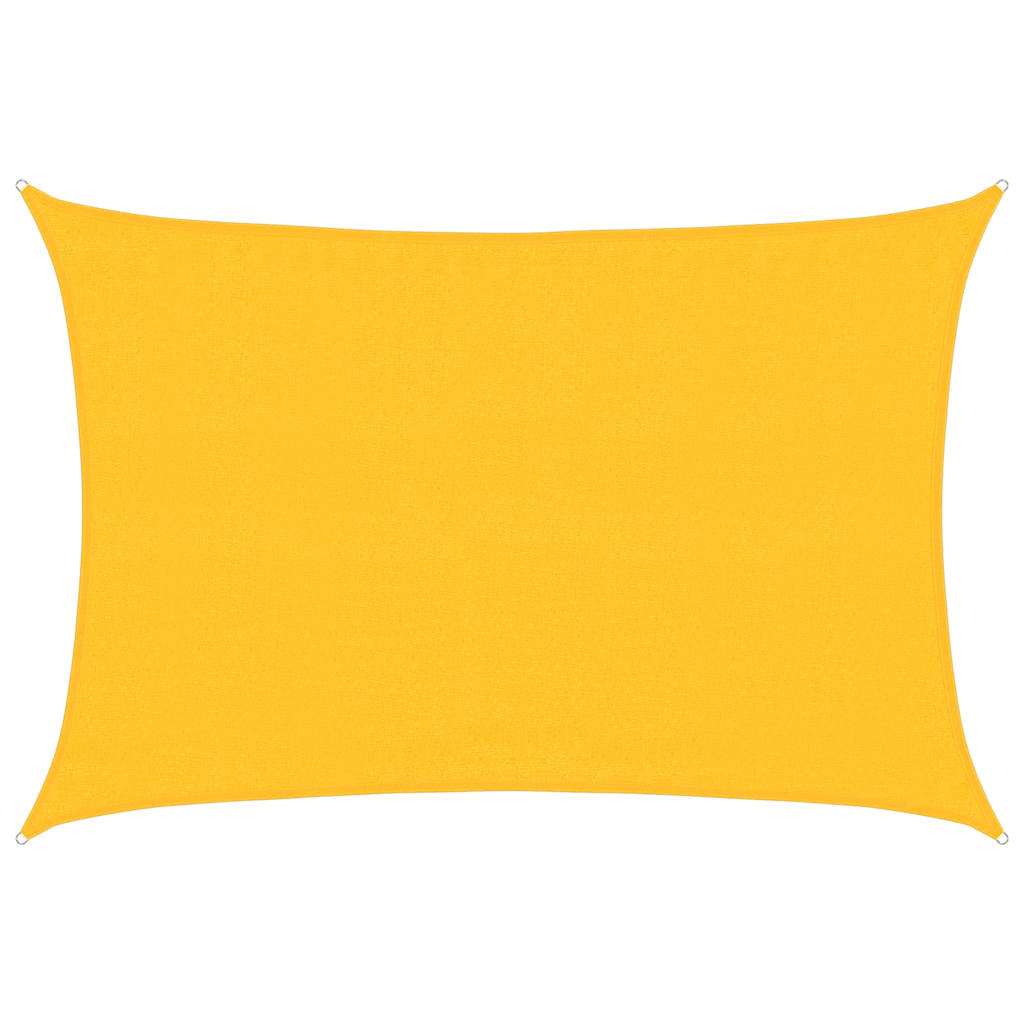 Sunshade Sail 160 g/m² Rectangular Yellow 3.5x5 m HDPE