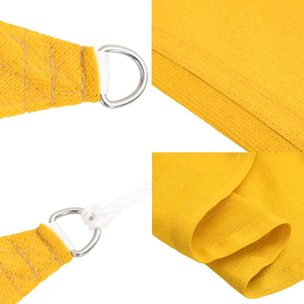 Sunshade Sail 160 g/m² Rectangular Yellow 3.5x5 m HDPE