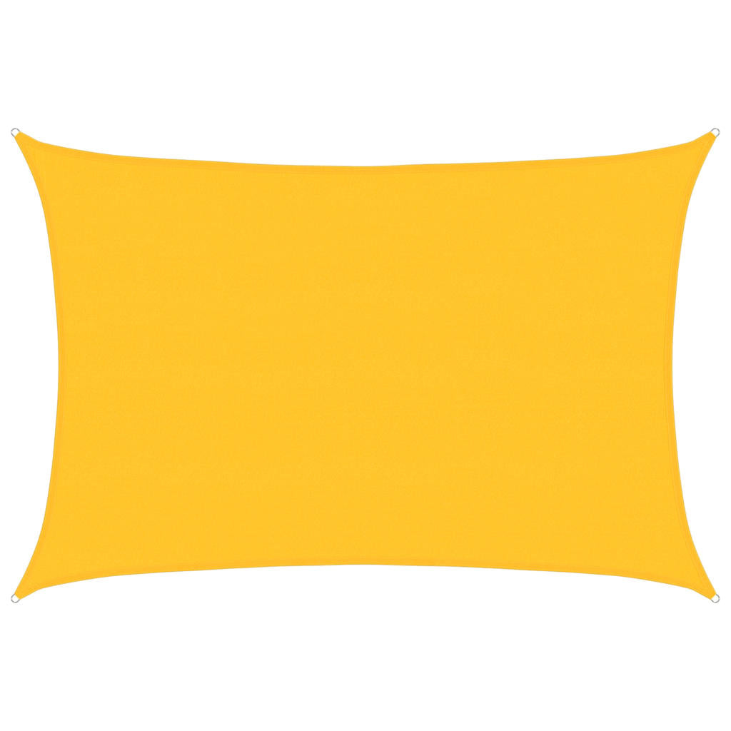 Sunshade Sail 160 g/m² Rectangular Yellow 5x6 m HDPE