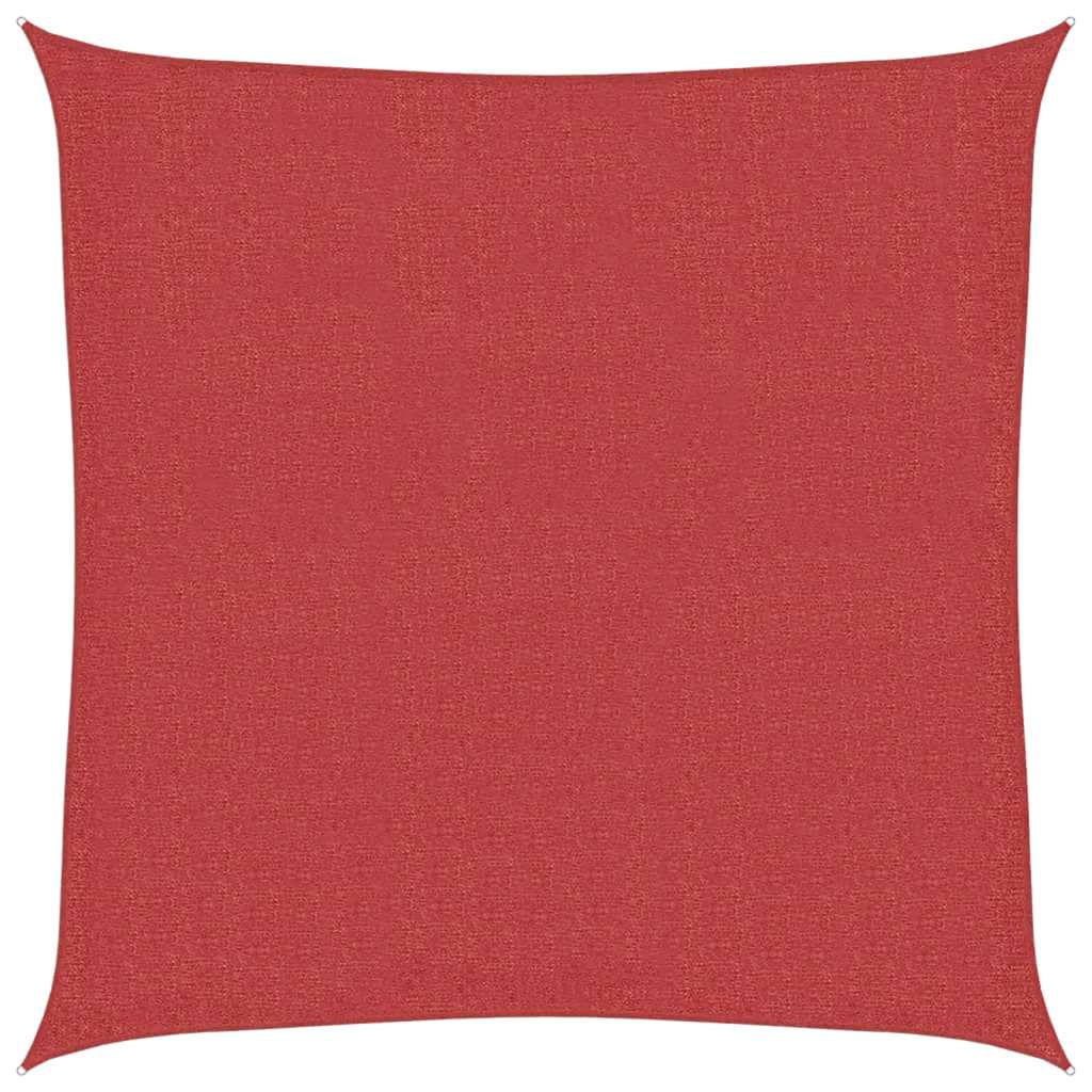 Sunshade Sail 160 g/m² Red 2.5x2.5 m HDPE