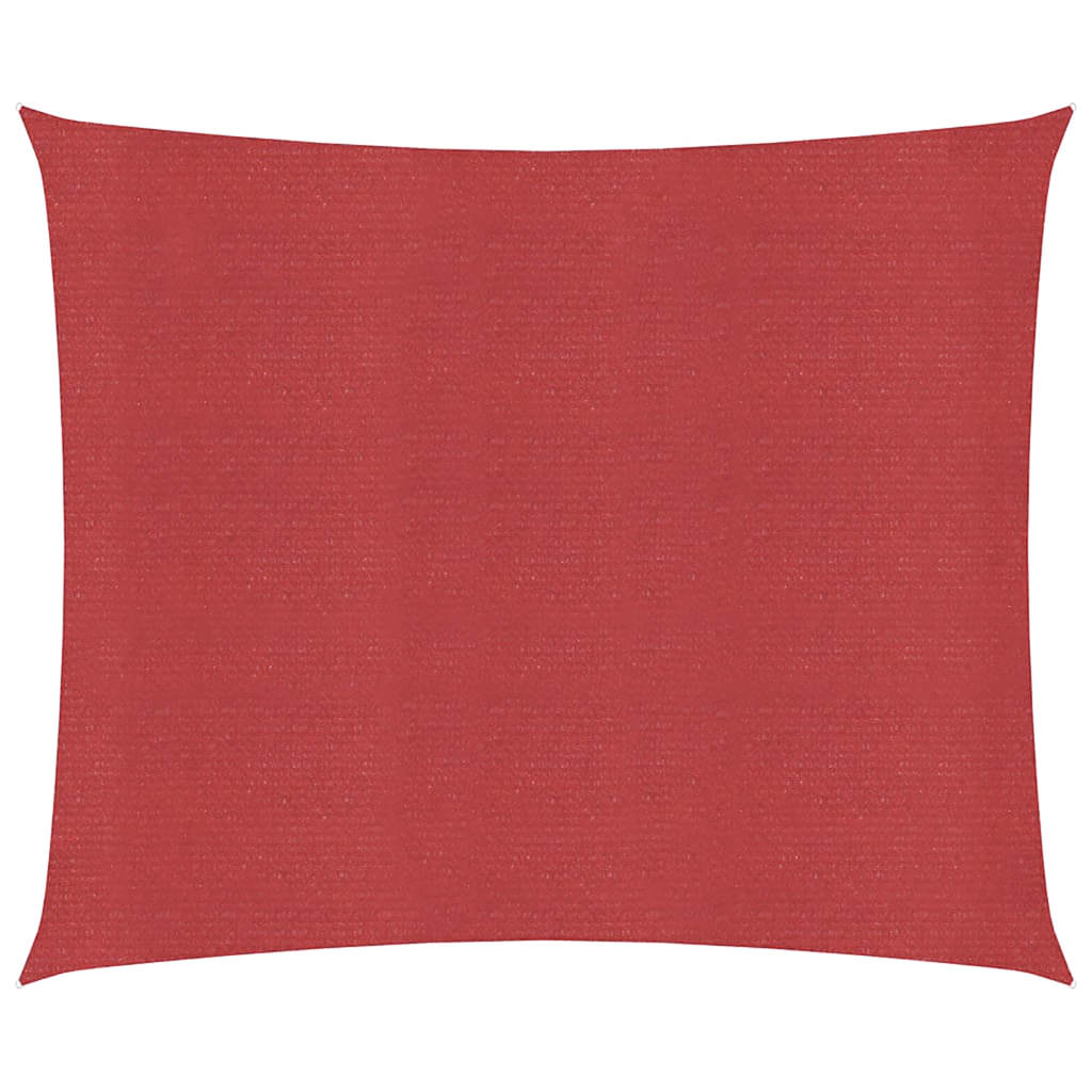 Sunshade Sail 160 g/m² Red 6x6 m HDPE
