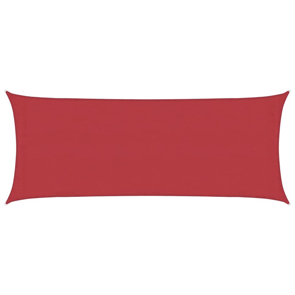 Sunshade Sail 160 g/m² Red 2x5 m HDPE
