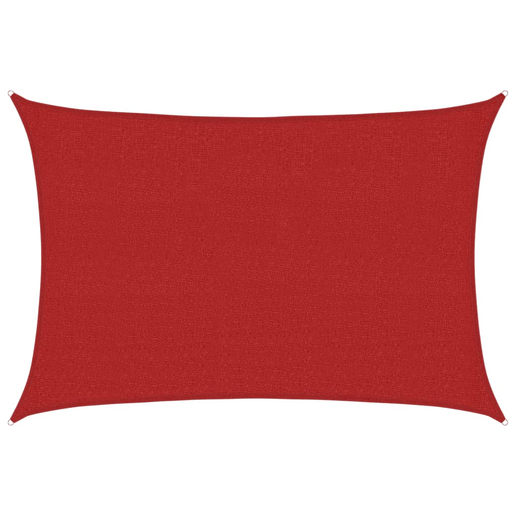 Sunshade Sail 160 g/m² Red 2.5x3.5 m HDPE