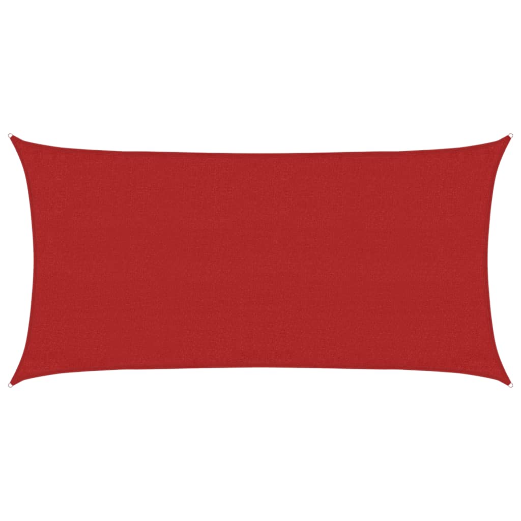 Sunshade Sail 160 g/m² Red 3x6 m HDPE