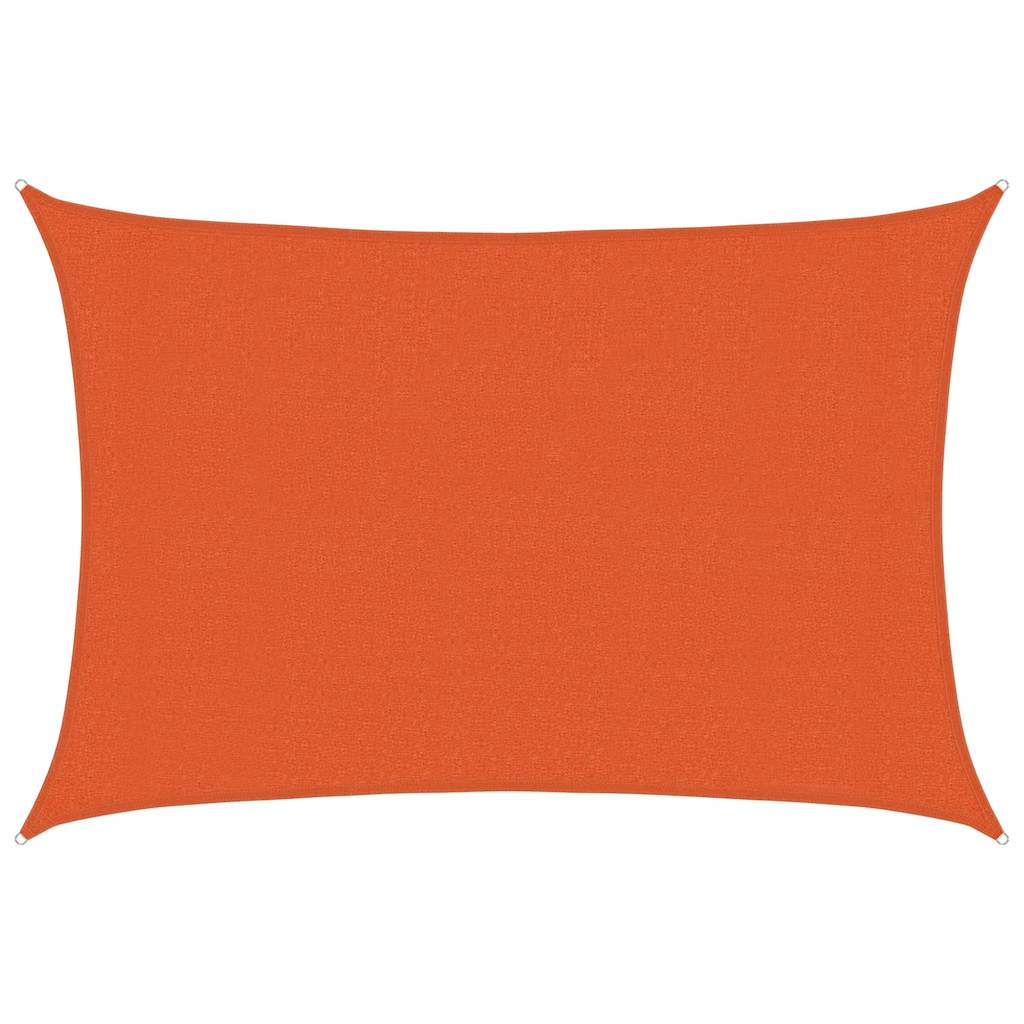 Sunshade Sail 160 g/m² Rectangular Orange 3x4.5 m HDPE