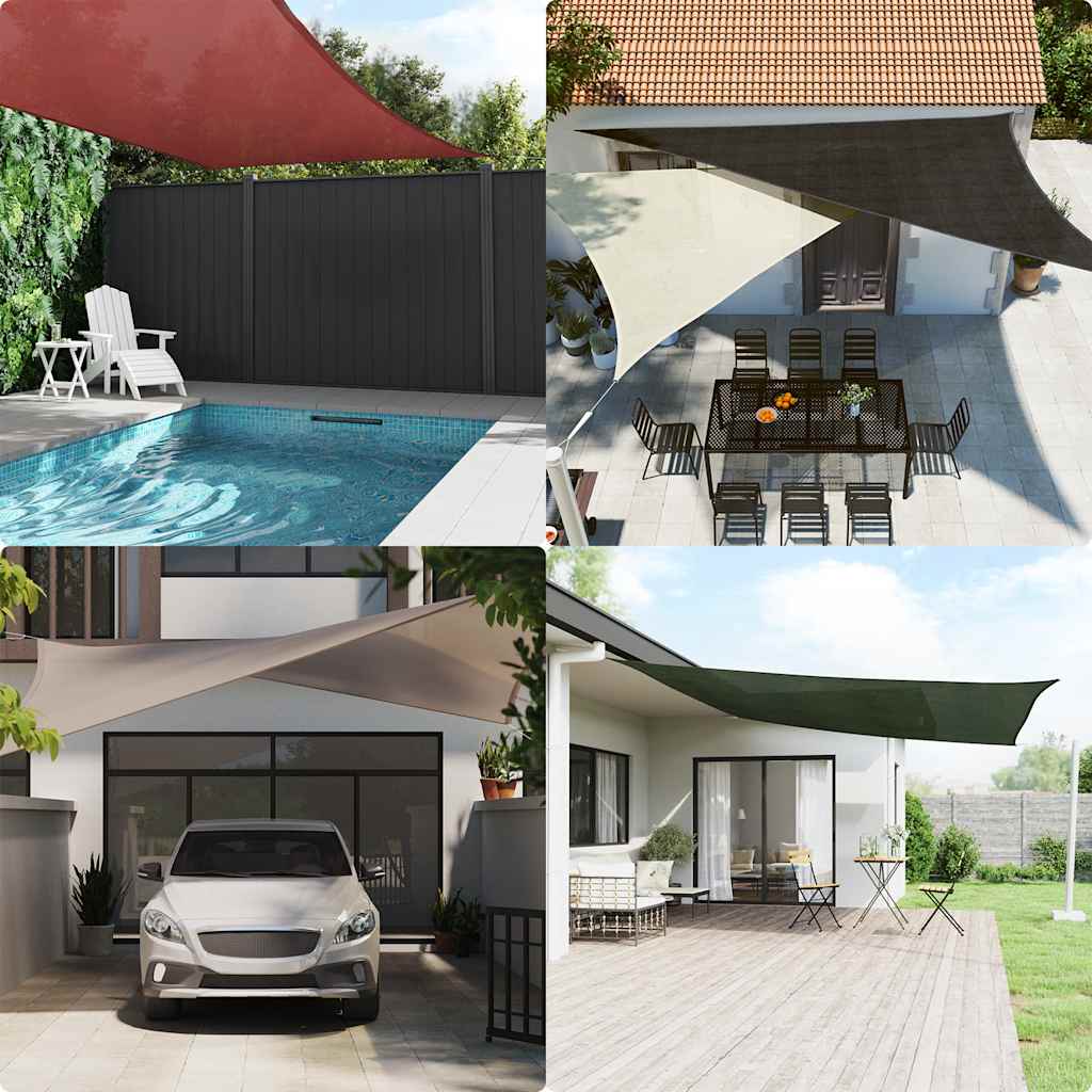 Sunshade Sail 160 g/m² Trapezium Orange 3/4x3 m HDPE