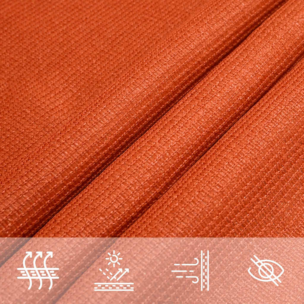 Sunshade Sail 160 g/m² Trapezium Orange 3/4x3 m HDPE