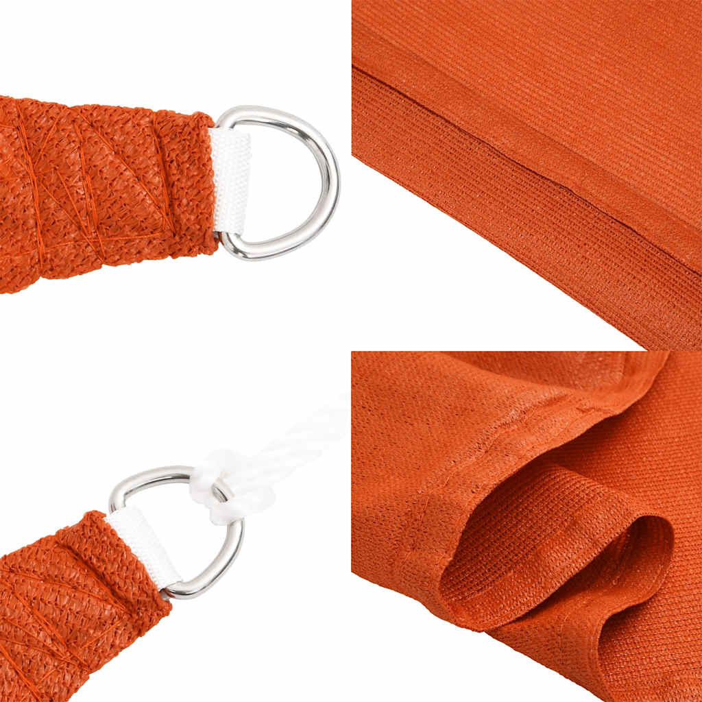Sunshade Sail 160 g/m² Trapezium Orange 3/4x3 m HDPE