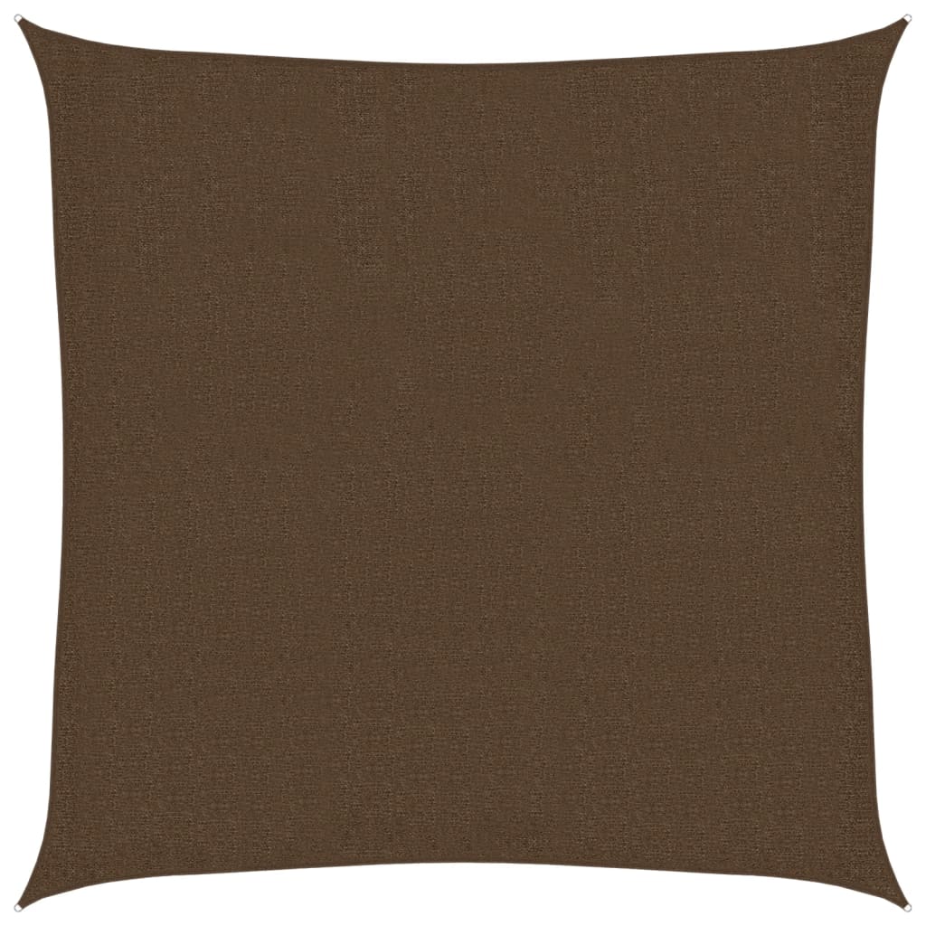Sunshade Sail 160 g/m² Brown 2.5x2.5 m HDPE