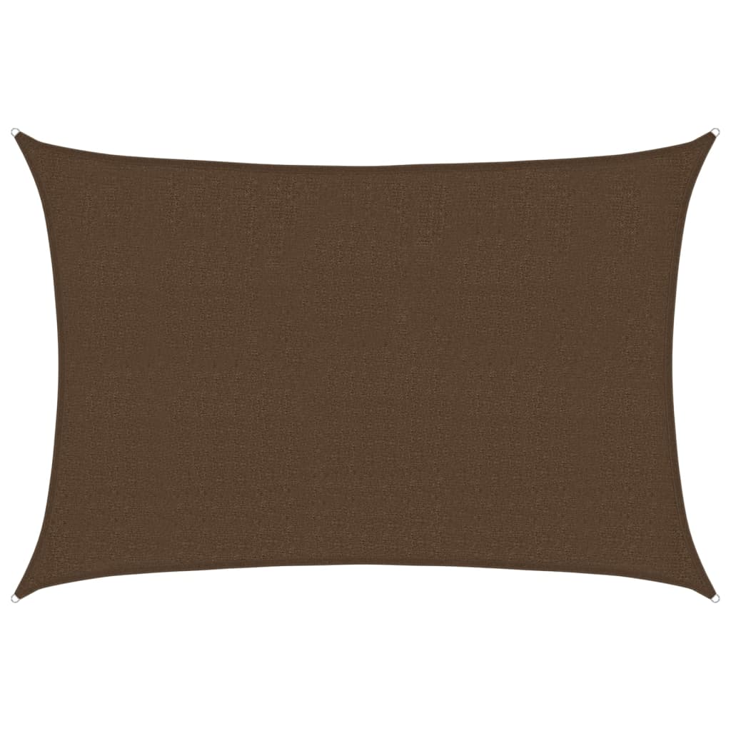 Sunshade Sail 160 g/m² Brown 2.5x4 m HDPE