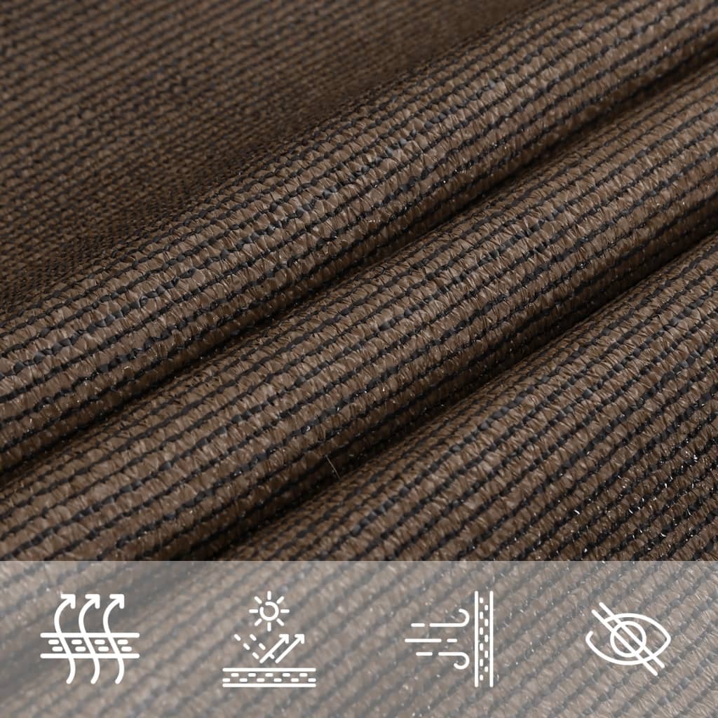 Sunshade Sail 160 g/m² Brown 4x5x5 m HDPE