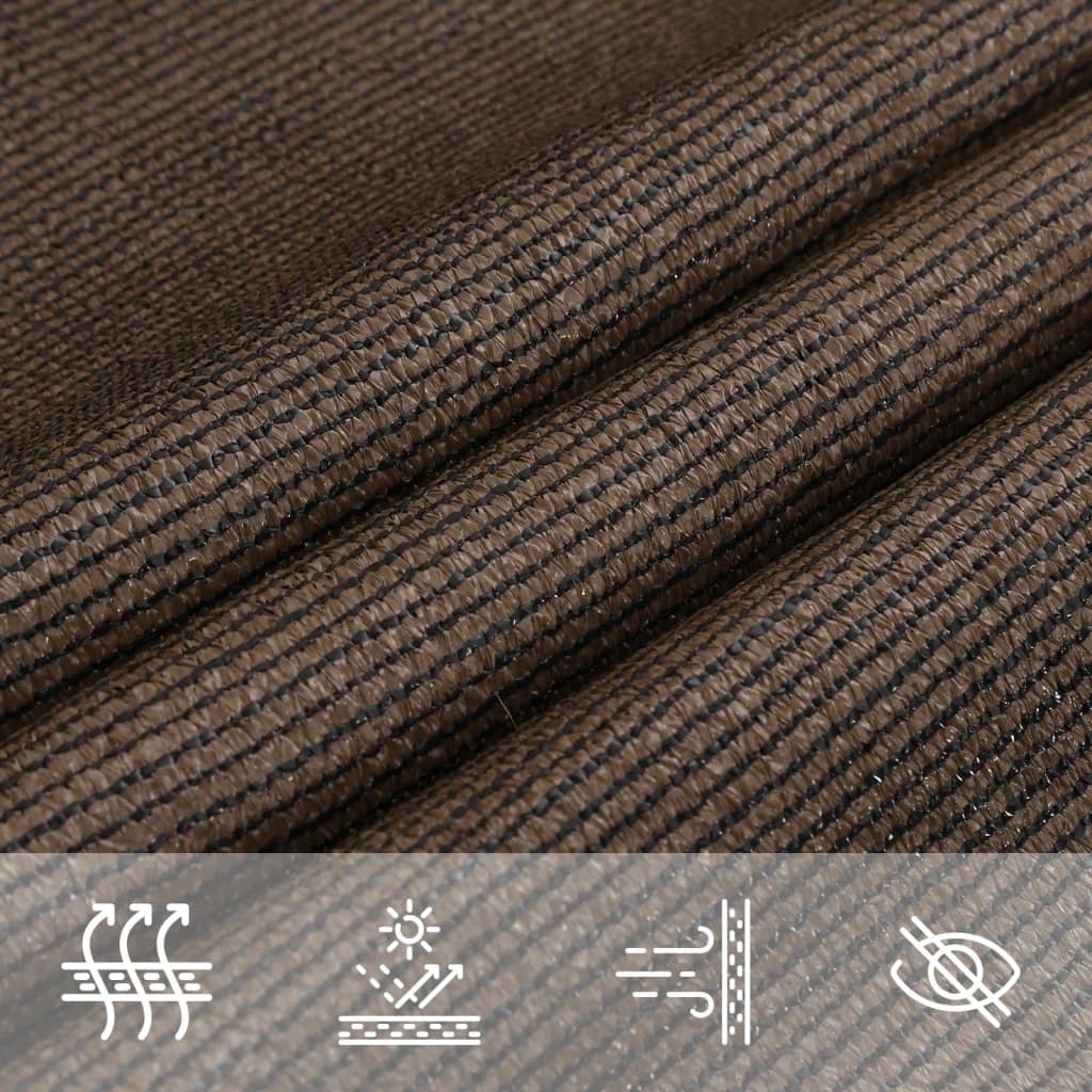 Sunshade Sail 160 g/m² Brown 3/4x3 m HDPE