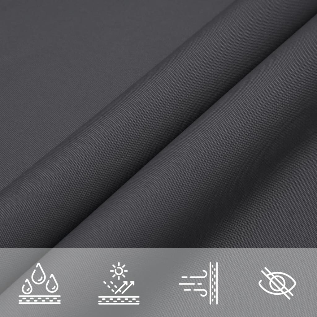 Sunshade Sail Oxford Fabric Triangular 3x3x3 m Anthracite