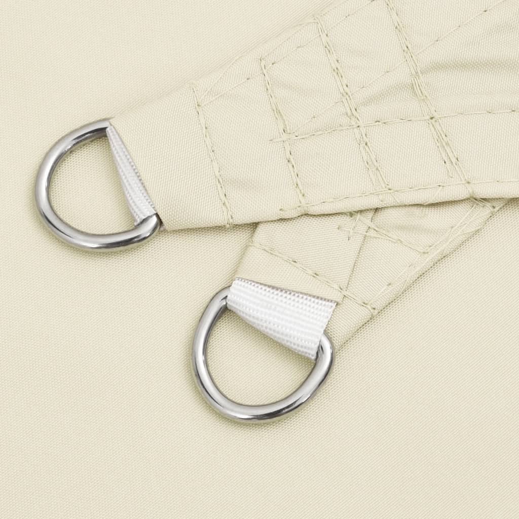 Sunshade Sail Oxford Fabric Triangular 3x3x3 m Cream