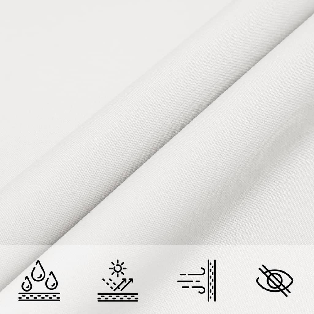Sunshade Sail Oxford Fabric Triangular 3x4x4 m White