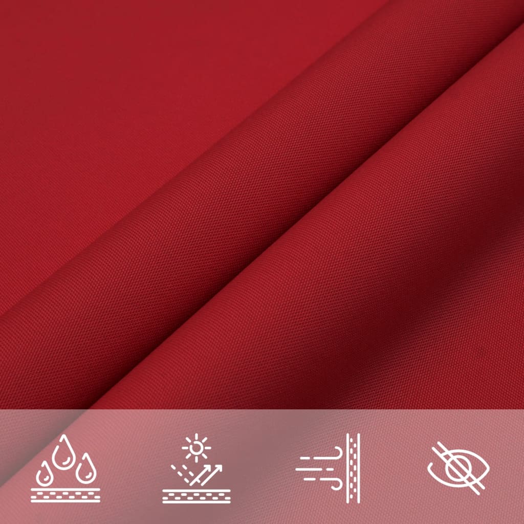 Sunshade Sail Oxford Fabric Rectangular 2x5 m Red