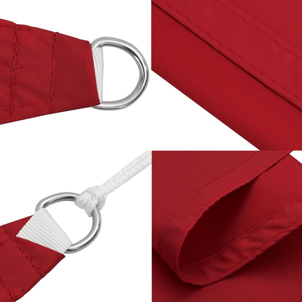 Sunshade Sail Oxford Fabric Rectangular 6x8 m Red