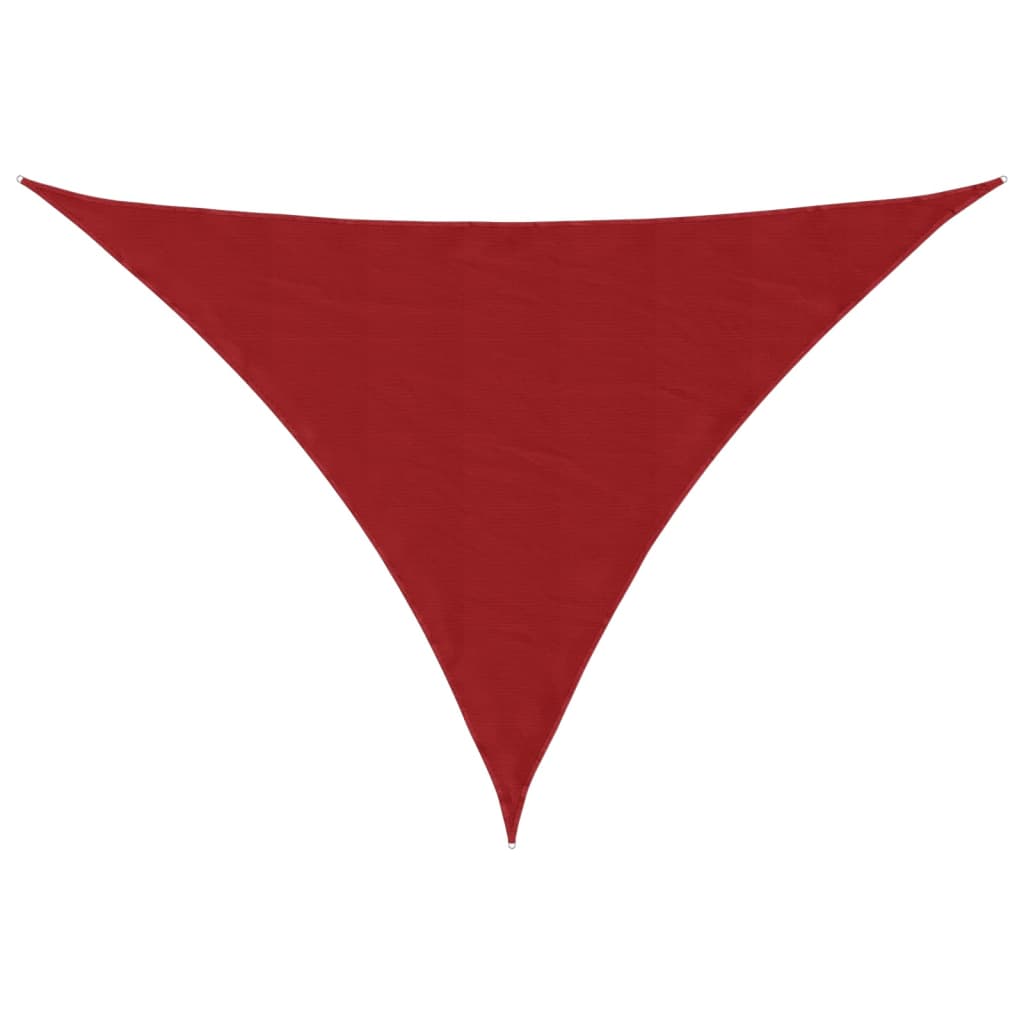 Sunshade Sail Oxford Fabric Triangular 4x4x5.8 m Red