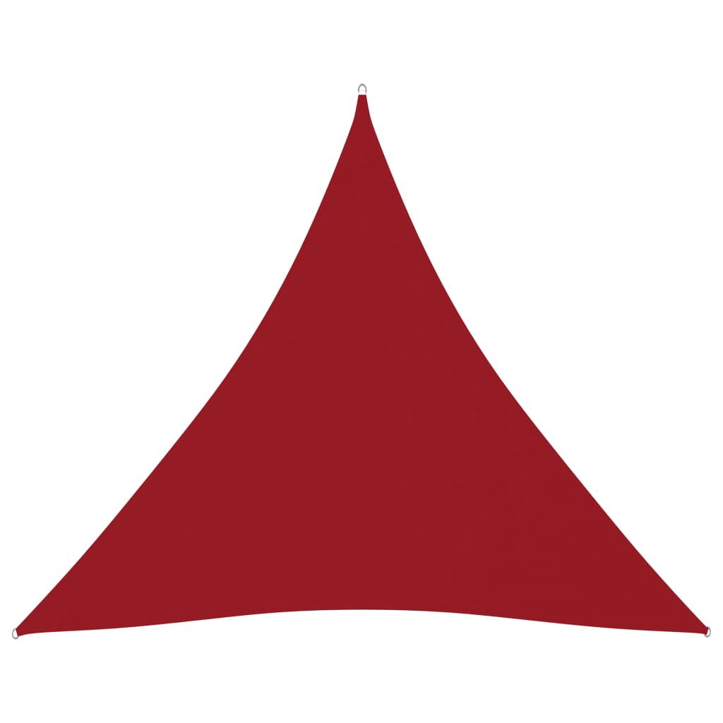 Sunshade Sail Oxford Fabric Triangular 6x6x6 m Red