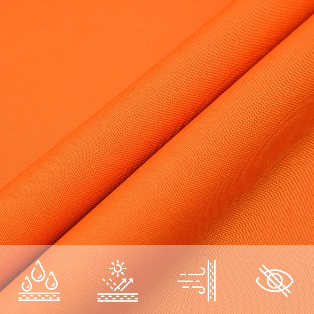 Sunshade Sail Oxford Fabric Triangular 5x6x6 m Orange
