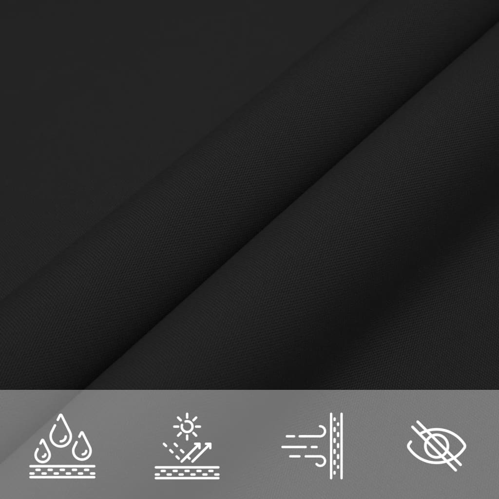 Sunshade Sail Oxford Fabric Triangular 3x4x4 m Black