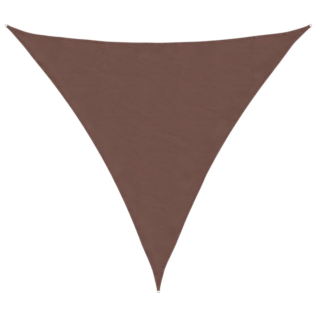 Sunshade Sail Oxford Fabric Triangular 3x3x3 m Brown