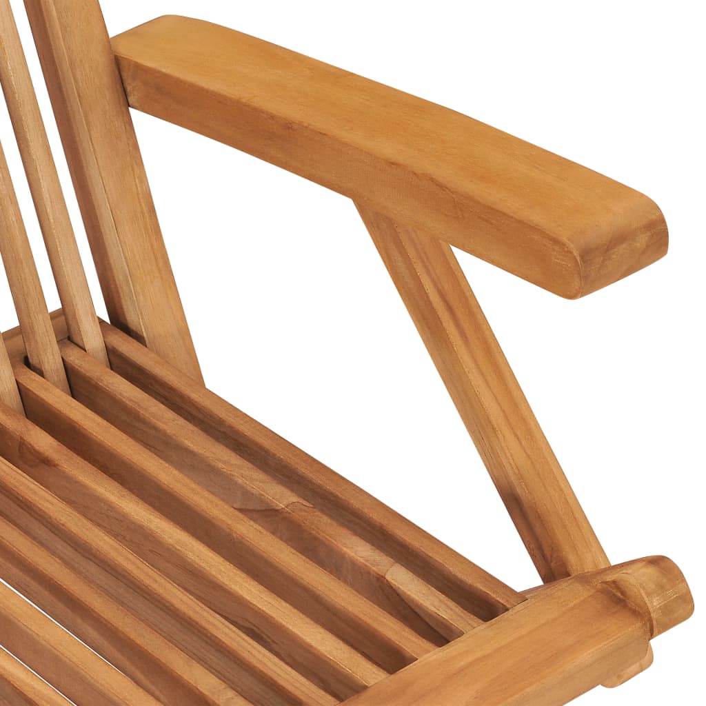Garden Chairs 8 pcs Solid Teak Wood