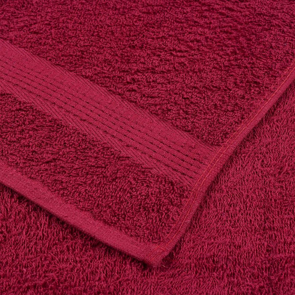 Sauna Towels 4 pcs Bordeaux 80x200 cm 360 gsm 100% Cotton