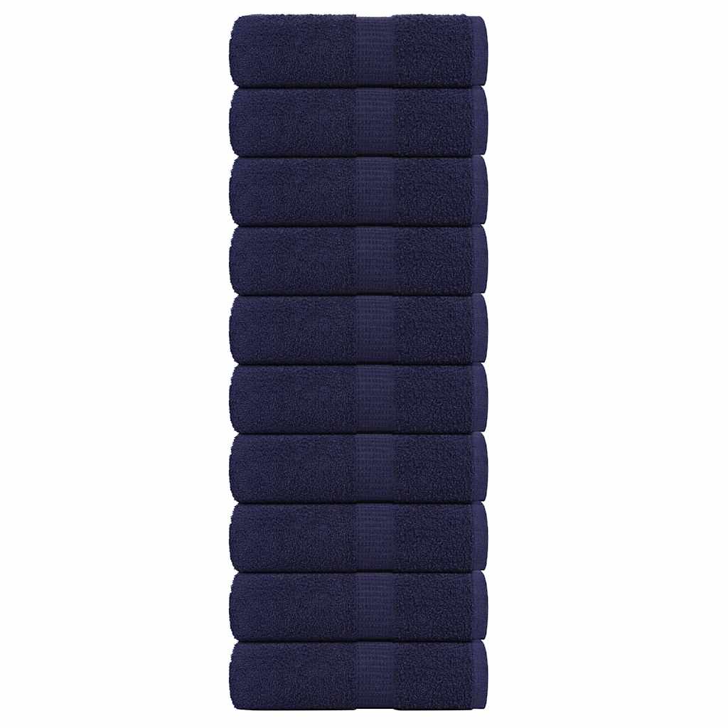 Soap Towels 10 pcs Navy Blue 30x30 cm 360 gsm 100% Cotton