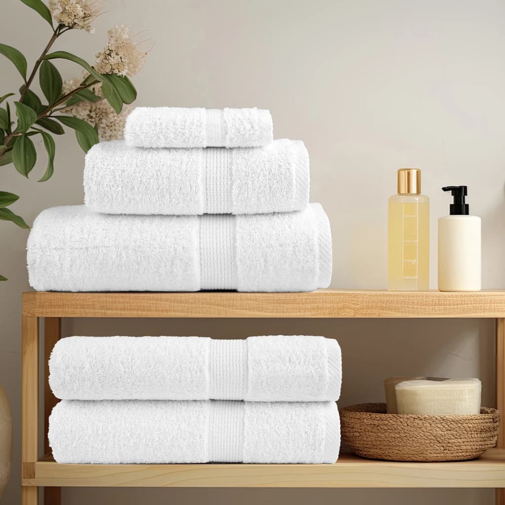 Premium Towels SOLUND 10pcs White 100x200cm 600gsm