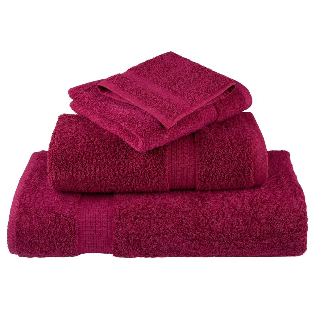 Premium Guest Towels SOLUND 2pcs Bordeaux 30x50cm 600gsm