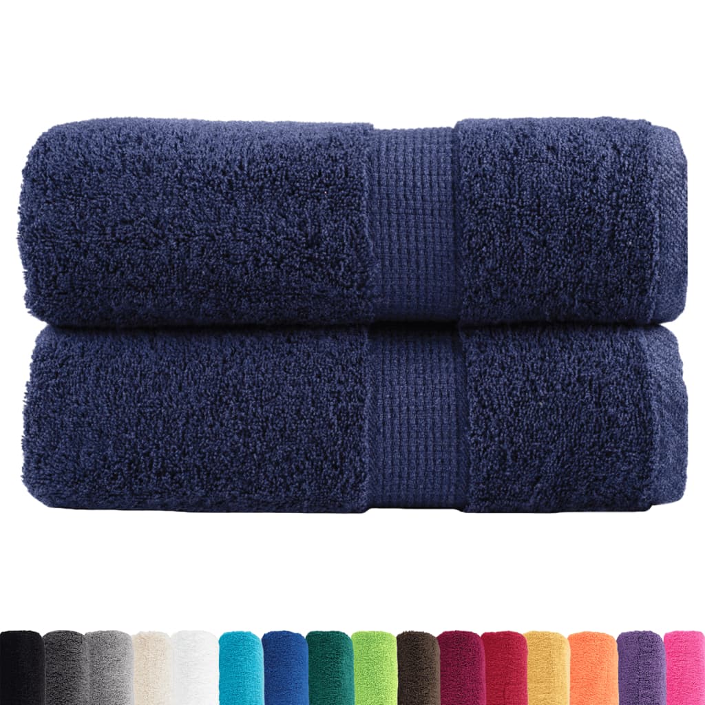 Premium Guest Towels SOLUND 2pcs Navy Blue 30x50cm 600gsm